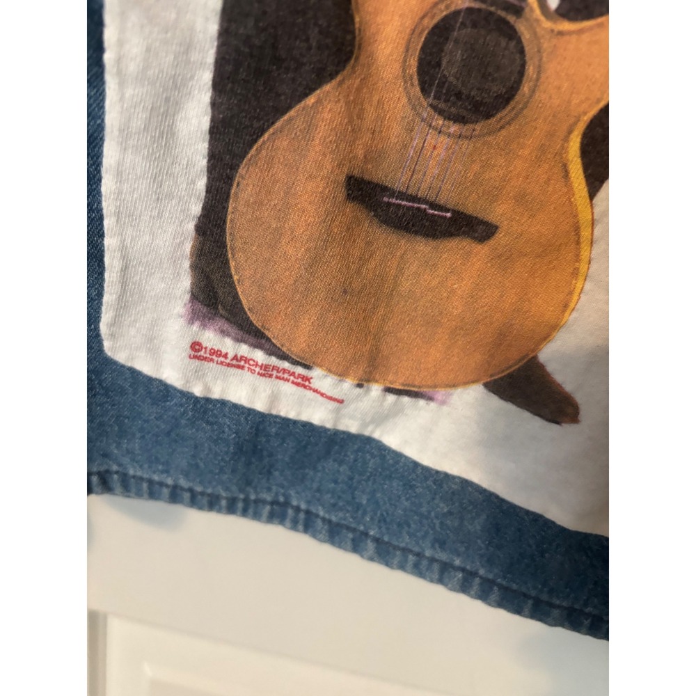 Vintage 1994 Archer Park Randy Travis & Clint Black Denim Jacket - Picture 3 of 9